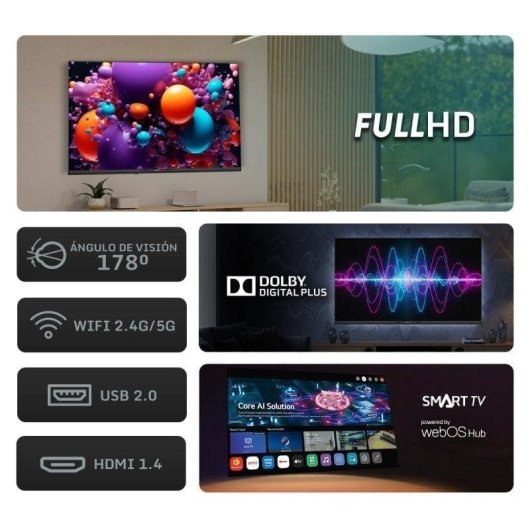 Nilait Prisma 32FD7004SWOS LED FHD 32 WebOS - vue 4