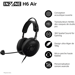 Auriculares para juegos con cable Inzone H6 Air para Sony, color negro.