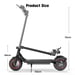 iScooter W6 Monopattino elettrico 500W 10 pollici pieghevole City Commuter Scooter 36V7.8Ah con Bluetooth