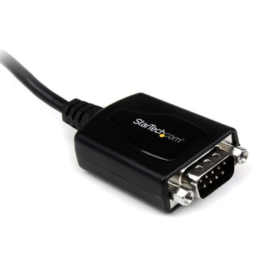 StarTech.com Cable 0,3m USB a Puerto Serie Serial RS232 DB9 con Retención del Puerto de Asignación COM