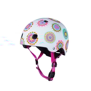 Casque de Vélo et Trottinette Doodle Dots avec Boucle Magnétique et Lumière LED - Taille M