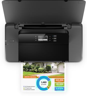 Impresora Portátil HP Officejet 200 WiFi- Negra