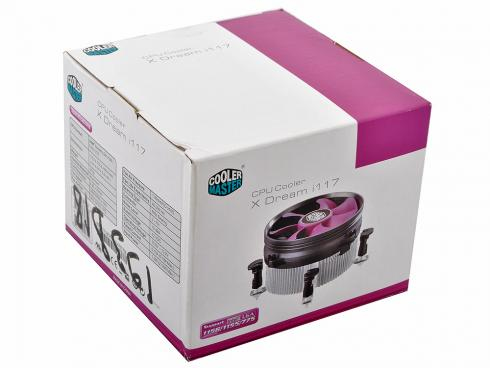 Cooler Master X Dream i117 Processeur Refroidisseur 9,5 cm Aluminium, Violet