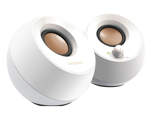 Creative Labs Pebble Speaker Bianco cablato 4,4 W