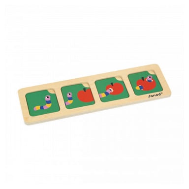 Jeu éducatif en bois - Cartes séquences Le jardin pour enfants de 3 ans et plus
