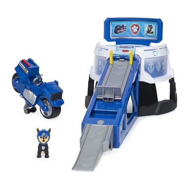 PAT PATROUILLE - PLAYSET LANCEUR MOTO PUPS Paw Patrol Avec Lanceur Interactif + Figurine Chase - 6060233 - Jouet Enfant 3 Ans et