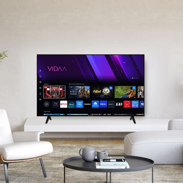 TV LED UHD CONTINENTAL EDISON 55“ 139 cm 3xHDMI 2xUSB CELED55SV2UD25B6 - vue 3