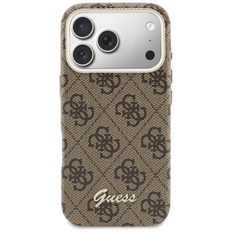 Guess Étui 4G Script MagSafe pour iPhone 17 Pro Marron - vue 3