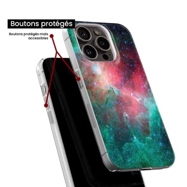 Coque en silicone - Compatible Samsung Galaxy A13 4G - design nebuleuse