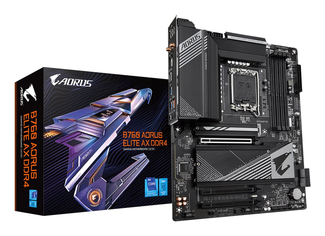GIGABYTE B760 AORUS ELITE AX DDR4 carte mère Intel B760 Express LGA 1700 ATX Neuf