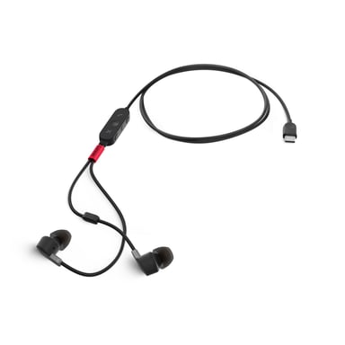 Lenovo 4XD1C99220 Cuffia cablata Musica/Giornale USB Type-C Nero