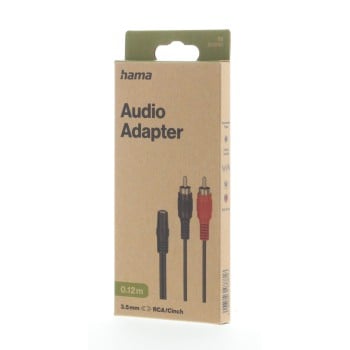 Hama 00305040 cavo audio 3,5 mm 2 x RCA nero