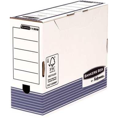 Bankers Box A4 Fastfold - Certificado FSC - Dimensiones interiores 26x10x31,50 cm - Medida del lomo 100 mm