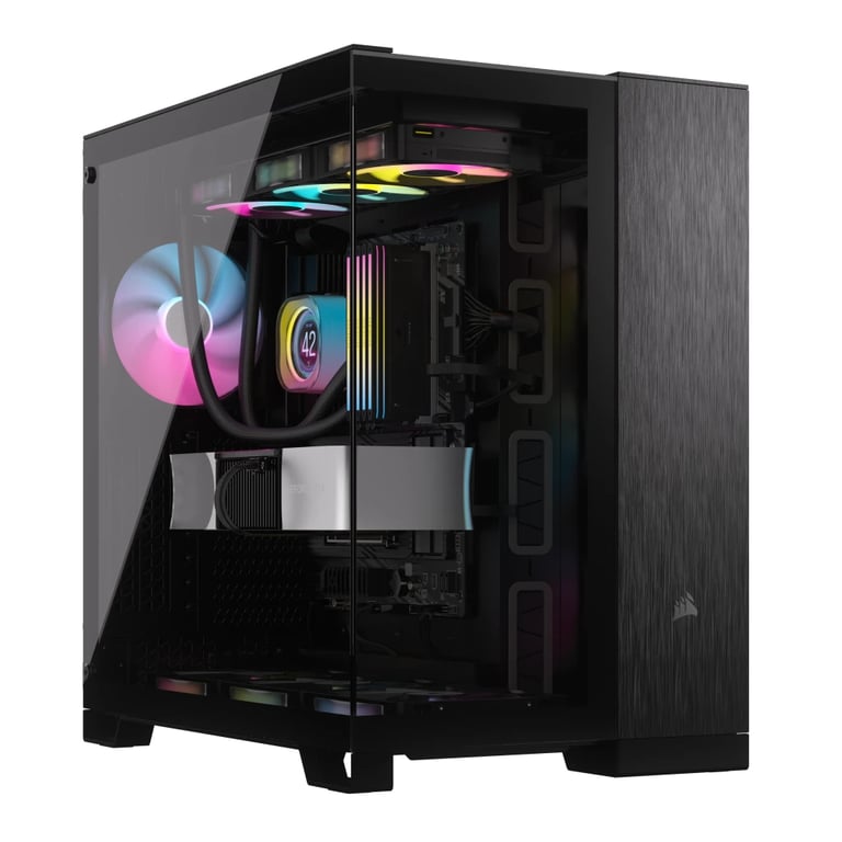 Corsair Cc-9011283-Ww Unité Centrale Midi Tower Aluminium, Noir - Très Bon État