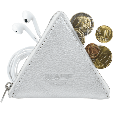 Zipp Pouch, Argent Métallique