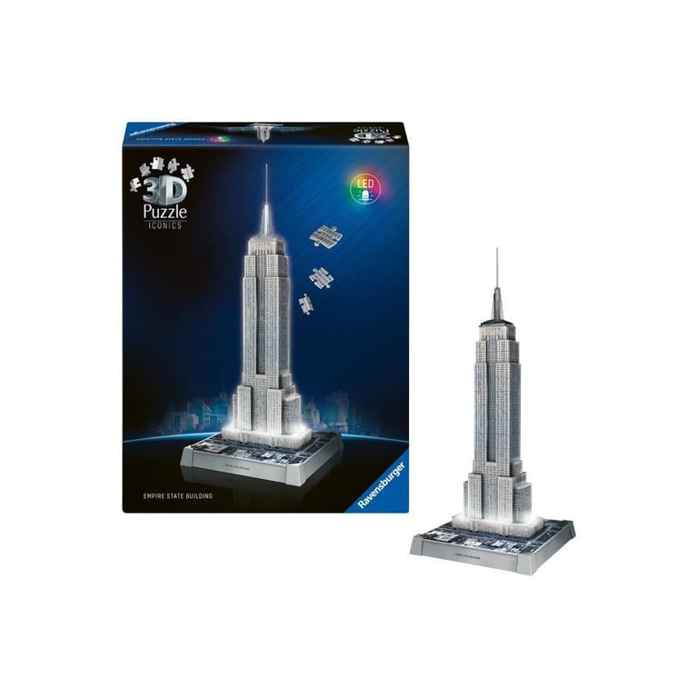 Puzzle 3D Iconics - Empire State Building illuminé - Neuf