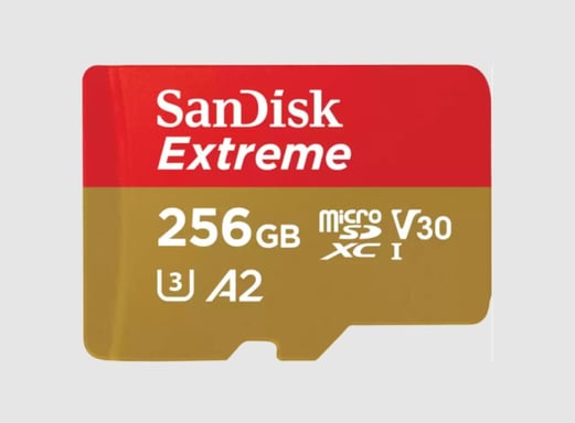SanDisk Extreme 256GB MicroSDXC UHS-I Classe 3