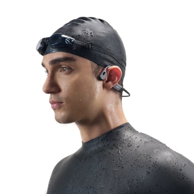 SHOKZ OpenSwim Pro Cuffia senza fili Minerve Sport Bluetooth Grigio