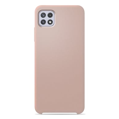 Coque silicone unie Soft Touch Sable rosé compatible Samsung Galaxy A22 5G