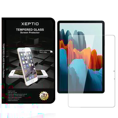 Samsung Galaxy Tab S7 Plus / Tab S7 FE / Tab S8 Plus 12.4 pouces : Protection d'écran vitre verre trempé - Tempered glass Screen protector / Film