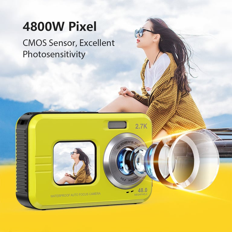 Caméra sous étanche 48MP 4K avec zoom 16x et mise au point automatique Neuf - vue 6