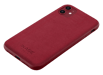 Cover in pelle scamosciata Alcantara per Apple iPhone 11, rosso rubino