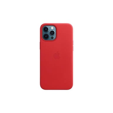 APPLE iPhone 12 Pro Max Funda de piel con MagSafe - (PRODUCT)RED