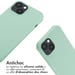 imoshion ?Coque en silicone avec cordon pour iPhone 14 - Menthe verte