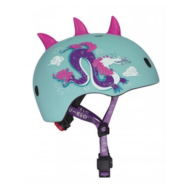 Casque de vélo et trottinette 3D Dragon pour enfants - Taille S