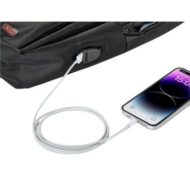Sac à dos pour ordinateur portable XO - jusqu'à 15,6'' - Étanche et résistant - Chargement USB ra