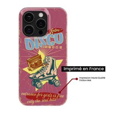 Funda de silicona - Compatible con Apple iPhone 17 - diseño retro disco