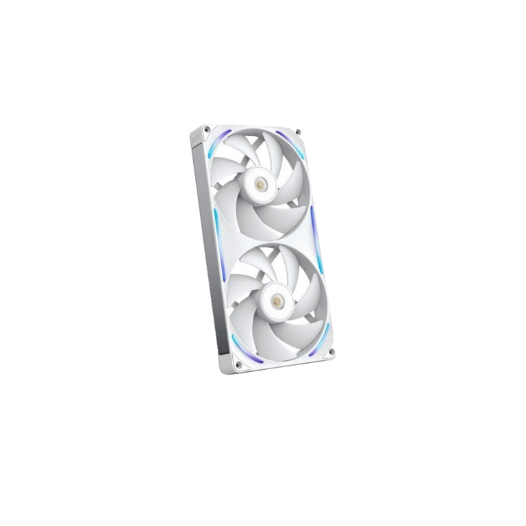 Ventilador suplementario NZXT F280X 280 mm 2400 RPM RGB blanco 2x140 mm - vue 2