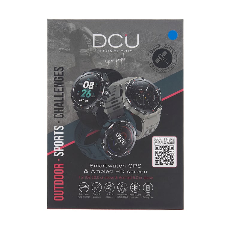 DCU Advance Tecnologic 34157082 smartwatche et montre de sport 3 3 cm 1.3 AMOLED 50 mm Numérique 360 x 360 pixels Écran tactile 4G GPS satellite Neuf - vue 3