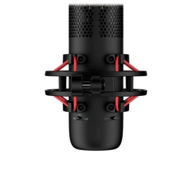 Micrófono de condensador HyperX ProCast negro, conexión XLR, cardioide, soporte antivibración, filtro antipop desmontable, filtro pasaaltos de 80 Hz