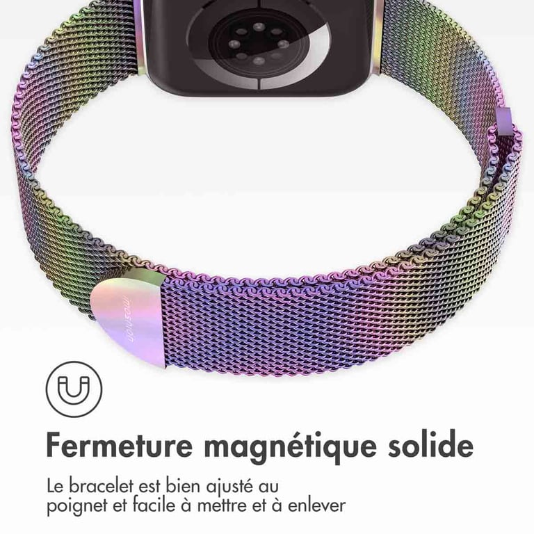 imoshion Bracelet magnétique milanais pour Apple Watch Series 1 á 9 / SE 384041 mm | Series 10 42 mm Taille Galaxy Neuf - vue 6