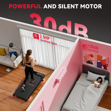 Tapis De Course Z3pb Avec Moteur Sans Balais, Vitesse 1-6 Km/h, 5% Inclinaison Manuelle, Noir, Rattantree