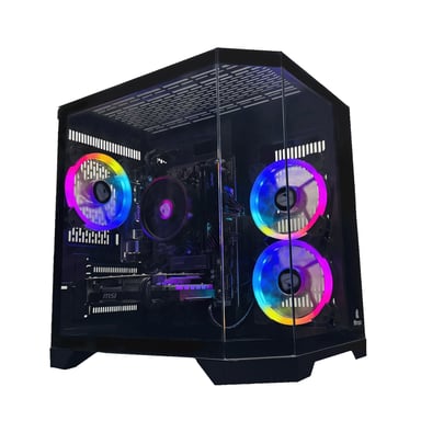 PC Gaming Nitropc Avanzado Silver - AMD Ryzen 5 5500, RTX 3050 6GB, RAM 16GB, M.2 1TB, Windows 11, WiFi, Negro