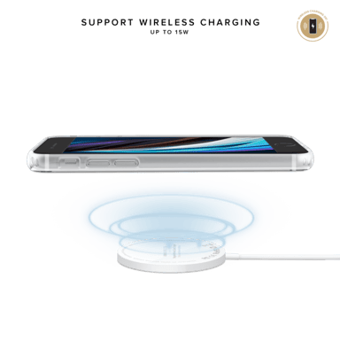 Carcasa híbrida invisible para Apple iPhone 6/6s/7/8/SE 2020/SE 2022, Transparente