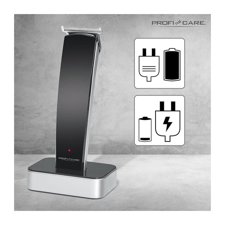 ProfiCare Tondeuse Professionnelle pour CheveuxBarbe Fonctionne sur Secteur Ou à Piles avec 8 Accessoires - vue 2