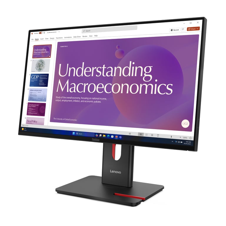 Lenovo ThinkVision T24D 40 écran plat de PC 60 5 cm 23.8 1920 x 1080 pixels Full HD LCD Neuf - vue 3