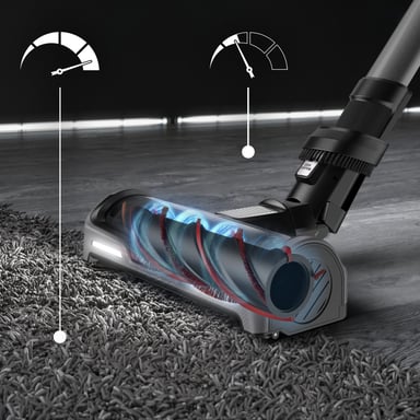 Rowenta X-Force Flex RH99A9 aspirateur Noir, Gris Sans sac