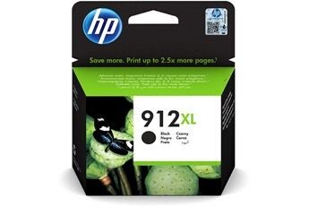 HP 912XL Cartouche d'encre noire authentique, grande capacité