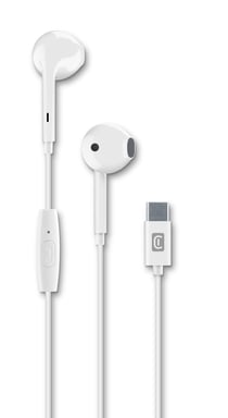 Cellularline 8018080476594 Cuffia cablata per chiamate/musica USB Tipo-C Bianco