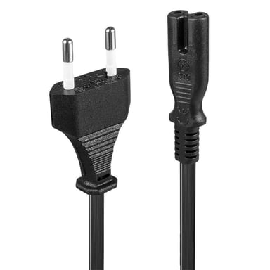 CP RD-01A Cable de alimentación CEE 7/16 a C7 (SN14) Conector UE Conector de 1,5 m de longitud Negro