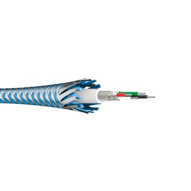 Cable de carga rápida/datos Reflective, USB-C/Lightning, 1,5 m, azul