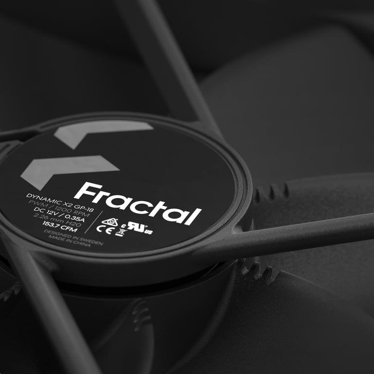 Fractal Design Dynamic X2 GP 18 PWM Boitier PC Ventilateur 18 cm 1 pièce Neuf - vue 3