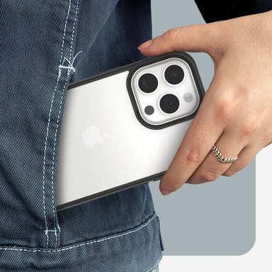 OtterBox React Series per iPhone 15 Pro Max, cristallo nero Apple iPhone 15 Pro Max