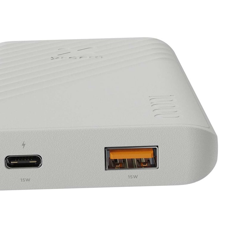 Powerbank Go2 U 15W 10000 mAh avec 2 ports USB-A/USB-C Rapide Blanc - Neuf