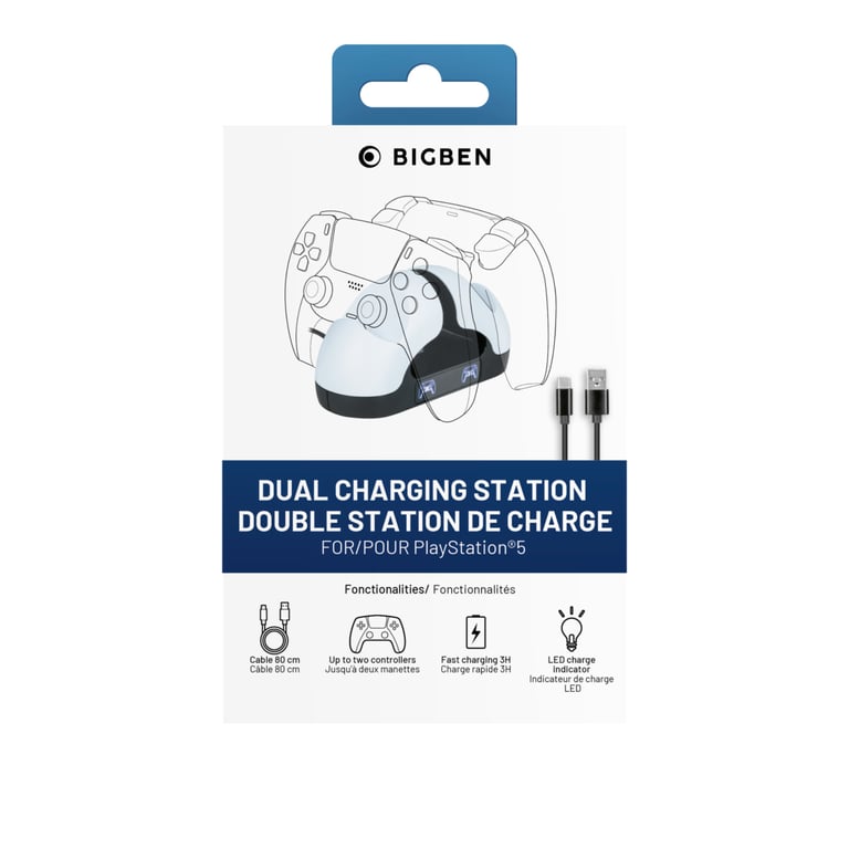 Support Chargeur Pour Manettes Dualsense Ps5 - vue 3