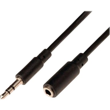 Cable de audio estéreo NEDIS - 3,5 mm macho - 3,5 mm hembra - 3,0 m - Negro